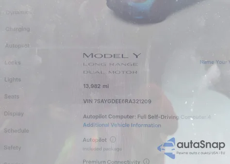 2024 Tesla Model Y Long Range Dual Motor All-Wheel Drive from USA, damaged, VIN 7SAYGDEE6RA321209